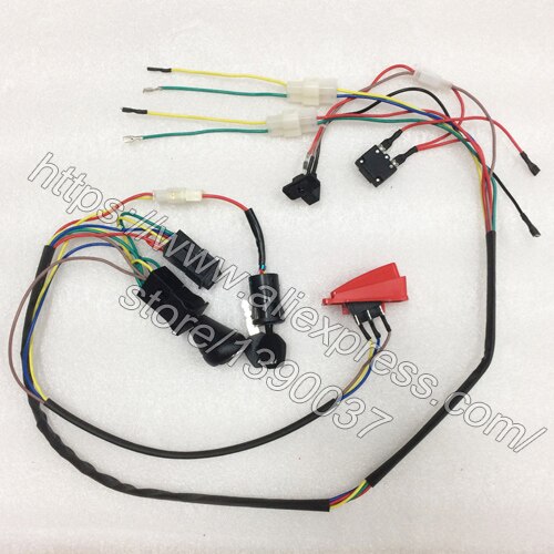 Children electric car DIY modified wires and switch kit,with 2.4G Bluetooth remote control Self-made baby electric car 12V: Without controller