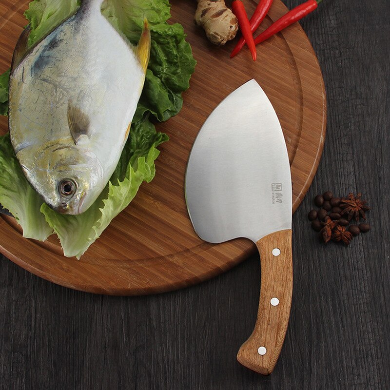 Koch Messer Runde Klinge Bauch Scharf Filetieren Messer Schneiden Meeresfrüchte Fisch Produkte Verarbeitung Werkzeug Angeln Köder Messer
