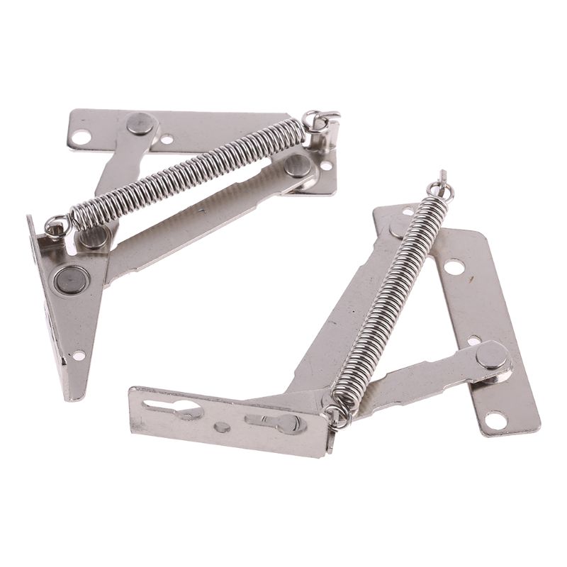 Bisagras con resorte para puerta de armario, herramienta de soporte superior, con solapa, 80 grados, 2 unids/set,