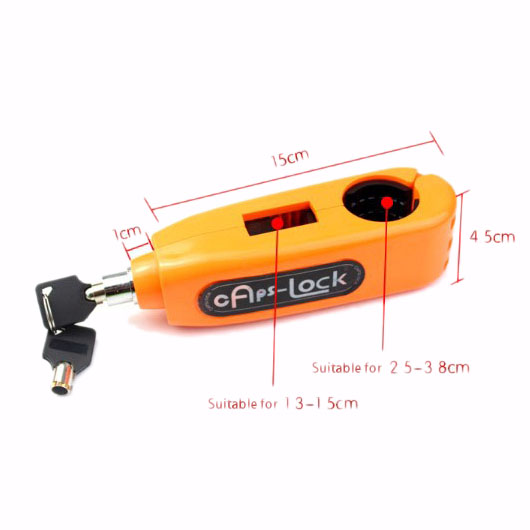 Universal Motorcycle Lock Scooter Handlebar Lock Brake Throttle Grip Anti Theft Protection Security Locks ABS With