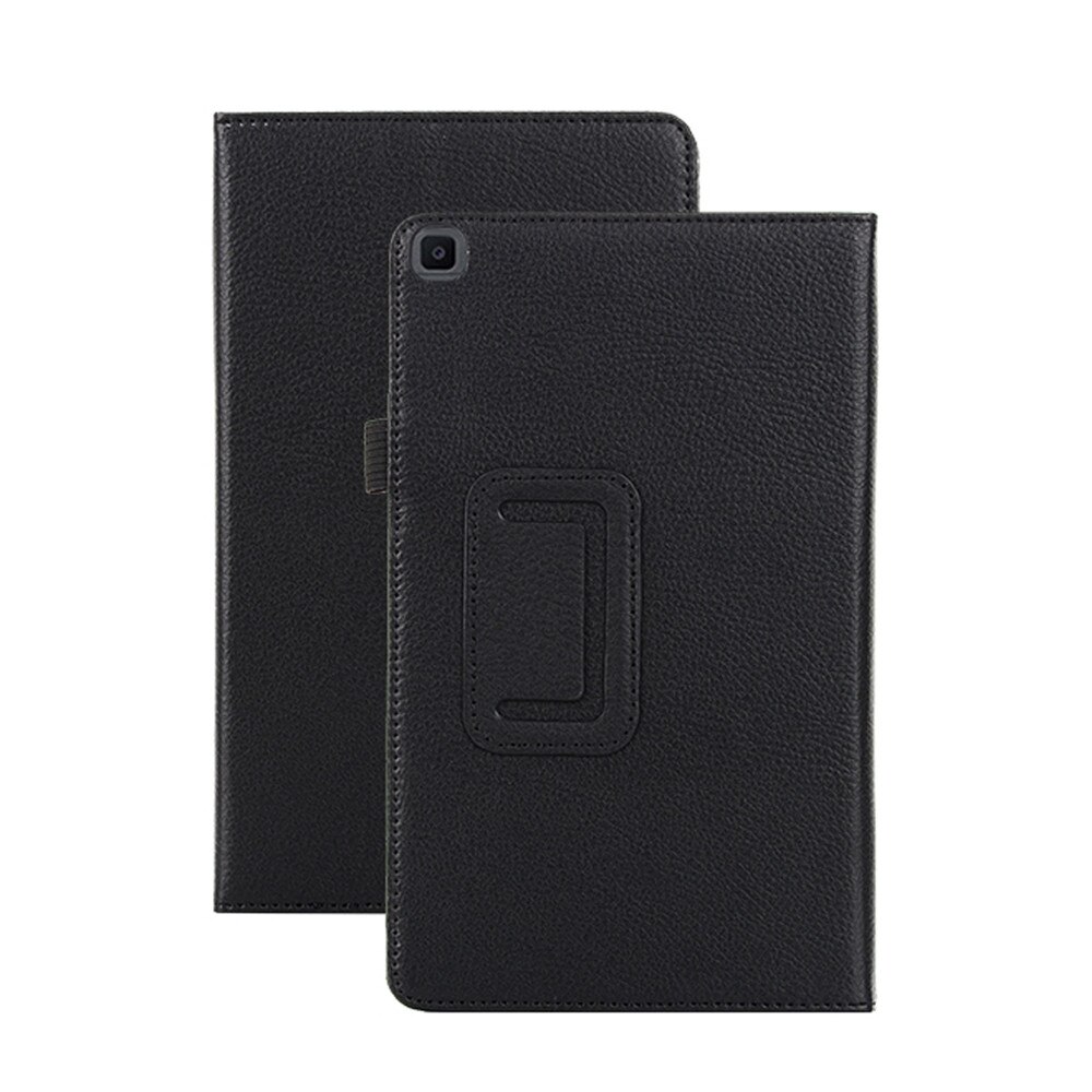 Capa para samsung galaxy tab um 8.0 2019 SM-T290 t295 suporte de couro do plutônio caso inteligente capa para samsung galaxy tab: Black