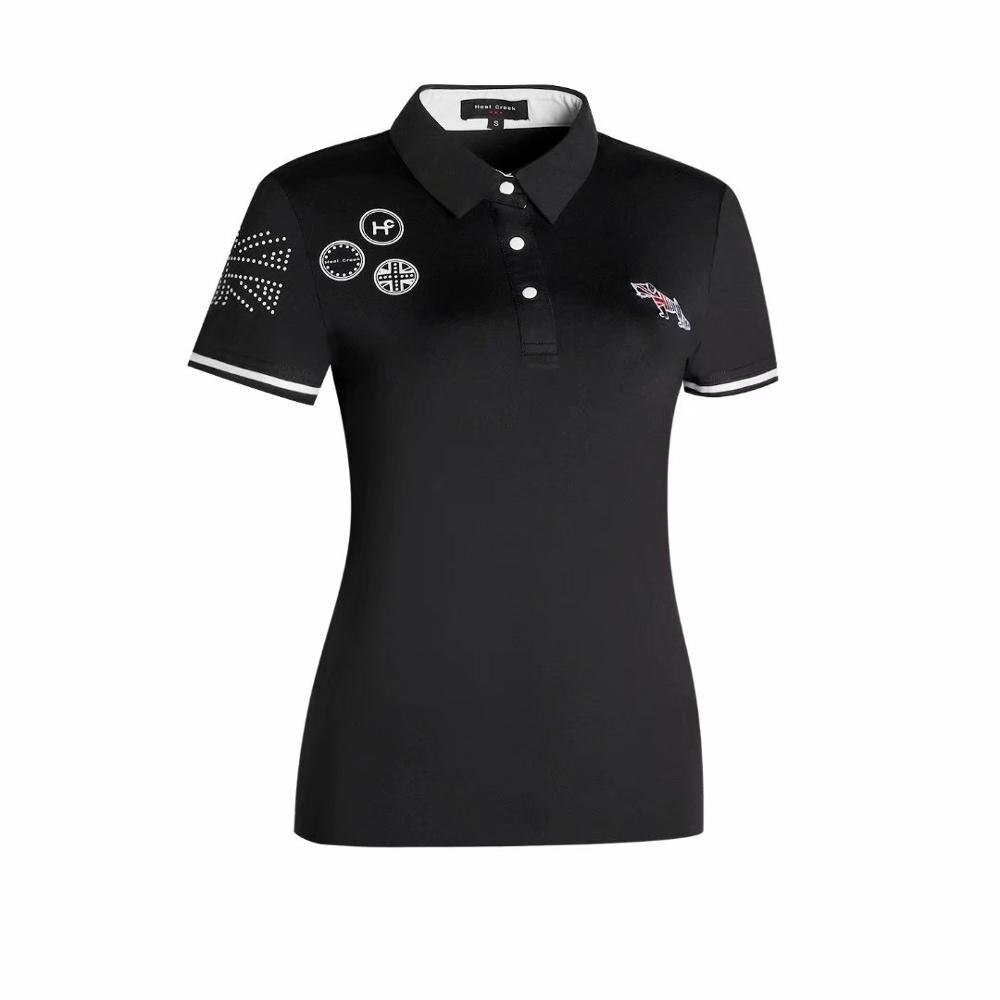 Vrouwen Sportkleding Korte Mouw Golf T-shirt 3 Kleuren Golf Kleding S-XXL Selecteren Casual Golf Kleding: black / XL