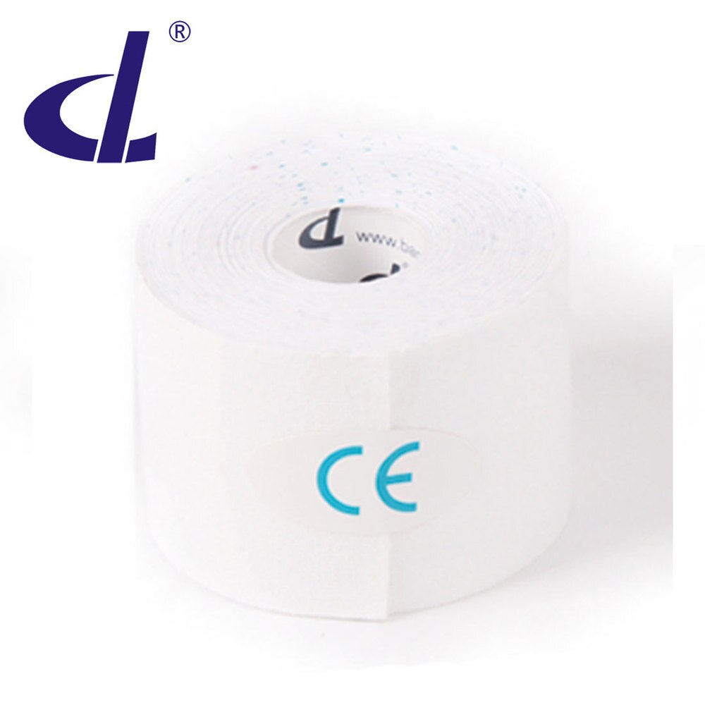 [Original Fabrik] 15 Farbe Kintape Kinesiologie band Baumwolle Elastische Athlet Physiotherapie Verband Für fahrrad Muscle Pain Relief: Weiß