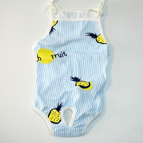 Refreshing Dog Physiological Pants Cute Sanitary Dog Shorts Pet Antibacterial Menstrual Pant Breathable Cozy Dog Pajamas: Blue / M