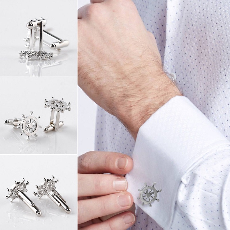 1 paar hoogwaardige Sieraden Unisex Wit Paars Emaille Crystal Manchetknopen Wedding Party Manchetknopen Franse shirt Manchet Knoppen