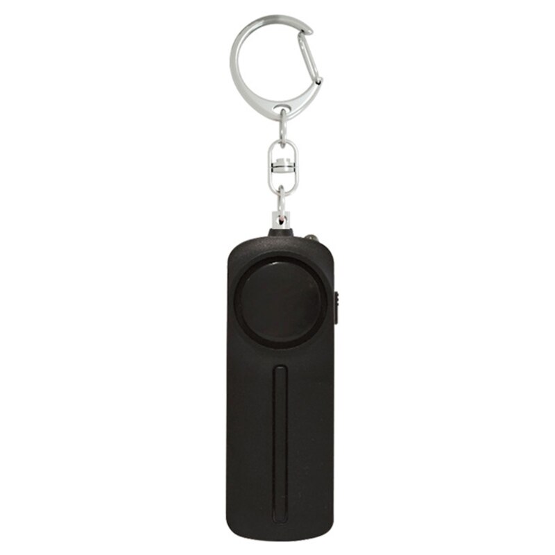 LLavero de alarma Personal 634A para mujer, 1 paquete reutilizable, aprobado por la policía, alarmas de seguridad altas de 130DB, con luz LED: Black