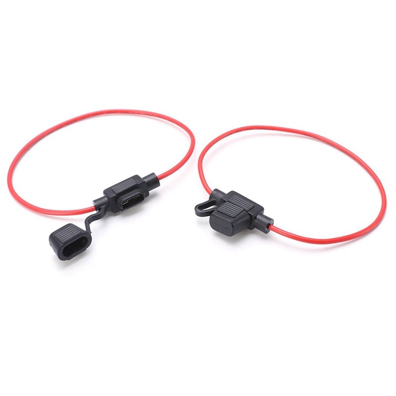 1pcs Waterproof Auto Inline Mini In-Line Fuse Holder Small Waterproof Harness Seat With Line Fuse Box 30CM