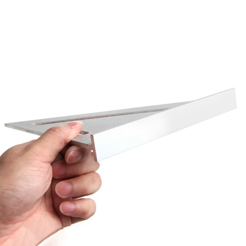 7 Inch Aluminum Alloy Measuring Ruler Gauges Speed Tri-Square Roofing Angle Protractor Woodworking Measuring Tools for Carpenter