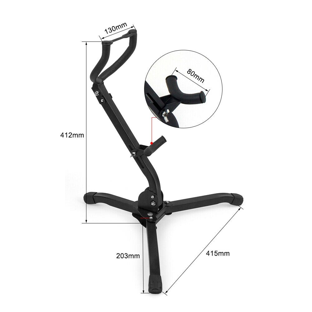 Folding Alto Saxophone Stand Sax Tenor Saxophone Stand Holder Tripod Portable Foldable Adjustable Woodwind Instruments Accessory