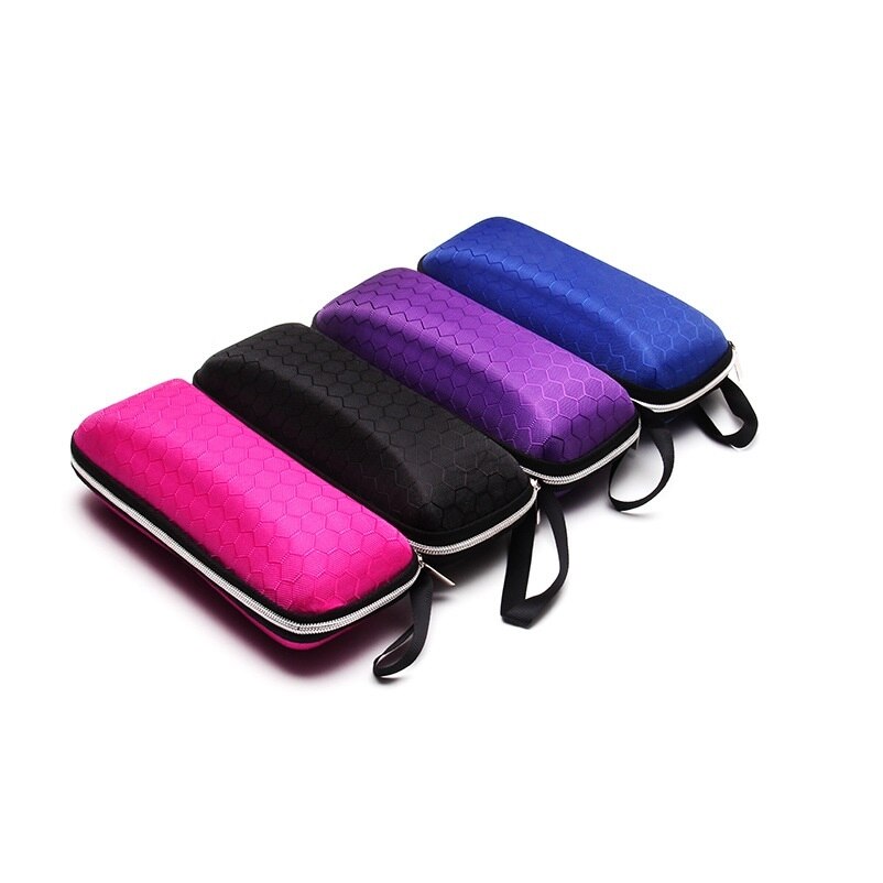 Portable Zonnebril Case Protector Travel Pack Pouch Brillenkoker Leesbril Draagtas Rits Doos Harde Brillen Accessoires