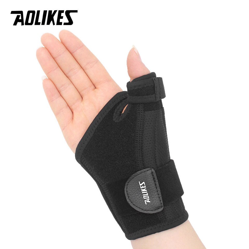 AOLIKES-muñequera de apoyo para el antebrazo, muñequera para levantamiento de pesas, envolturas de entrenamiento para gimnasio, 1 unidad: Right Hand