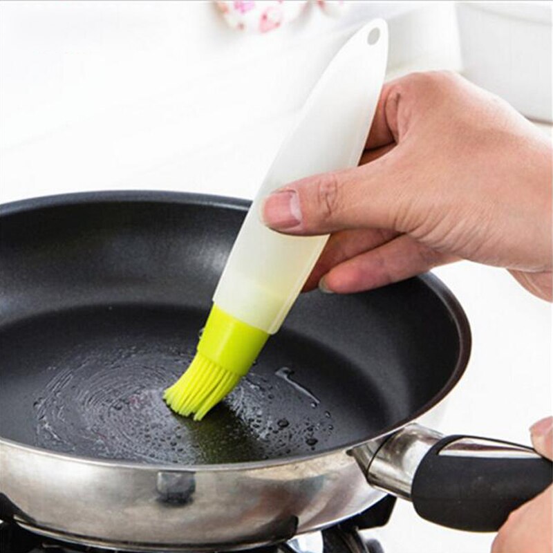 2 stk silikone oliebørste med flaske til grill varmebestandighed omelet oliebørster grill grillbørster køkken grillværktøj