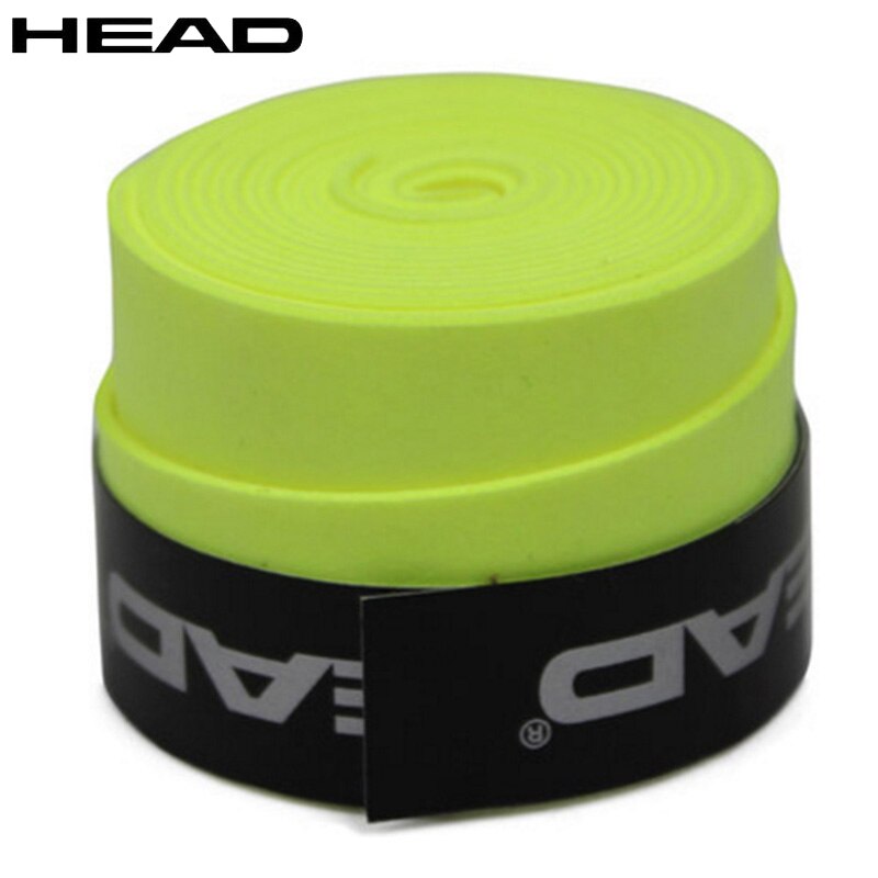 Hoofd Racket Overgrip Anti Slip Vibratie Demper Tennis Racket Grip Tape Badminton Squash Racket Training Accessoires: Geel