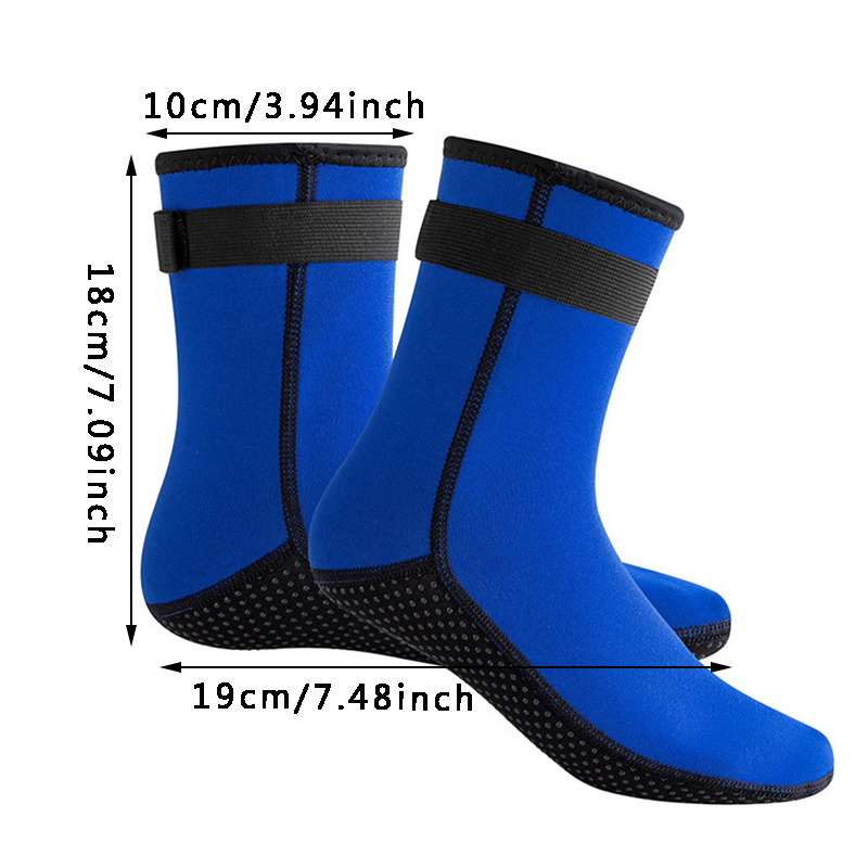 Neoprene Socks - Glued & Stitched Anti-Slip Wetsuit Swim Socks Diving Booties for Beach Water Sports Kids Youth Adult