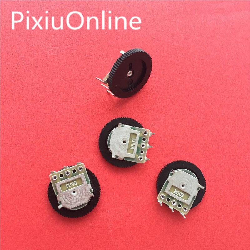 YT2039 10PCS Gear potentiometer B503 50K A Dial potentiometer 16 * 2 mm single connection