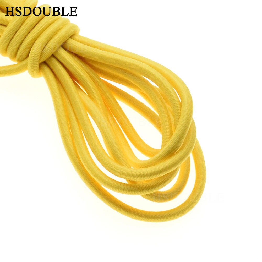 10 yards/pack Kleurrijke Diameter 3mm Elastisch Touw Bungee Shock Cord Stretch String voor DIY Sieraden Maken Outdoor backage: Yellow