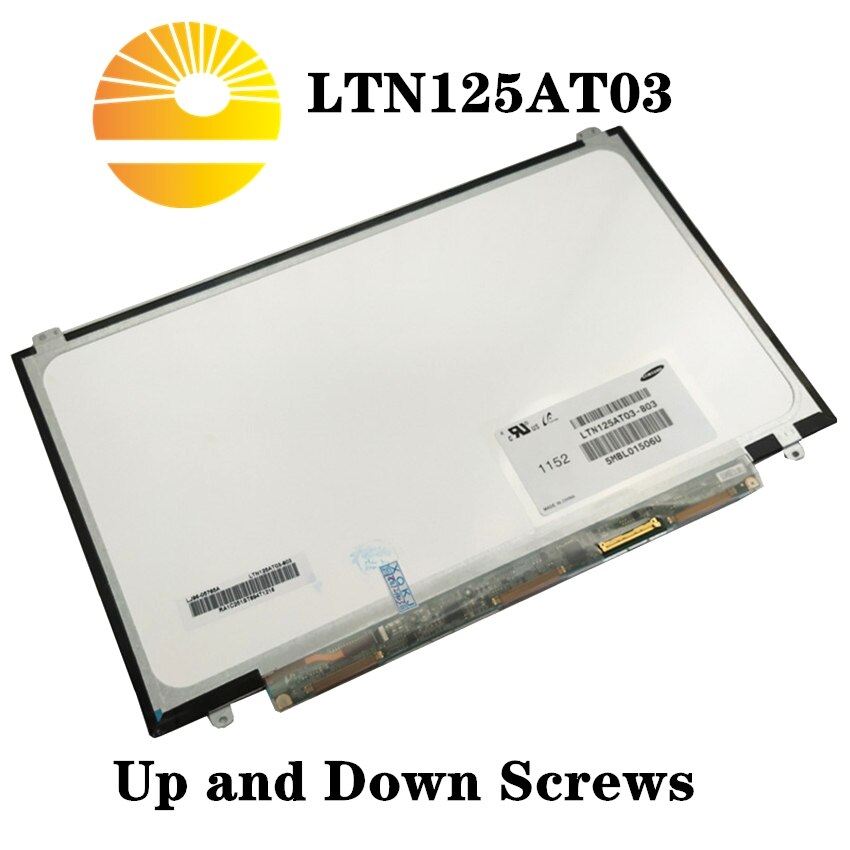 12.5'' Original LTN125AT03 LTN125AT03-803 LTN125AT03-801 For Samsung 350U2B-A04 NP400B2B NP350U2A A01 laptop LCD screen Matrix