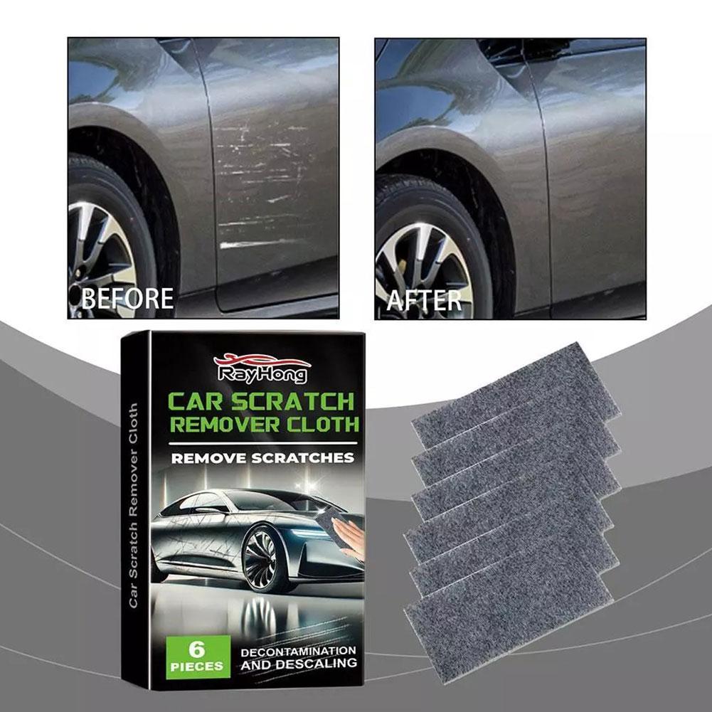 6 stk. nano-glitterklut magisk ripefjerner for biler bilpolish rengjøring nano-glitterklut for biler billakk dype riper