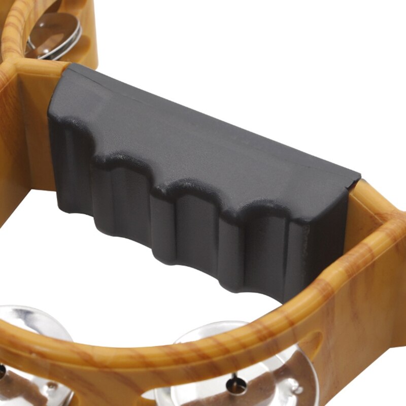 Pandereta instrumentos musicales de percusión campana de mano para tambor compacto de media luna pandereta