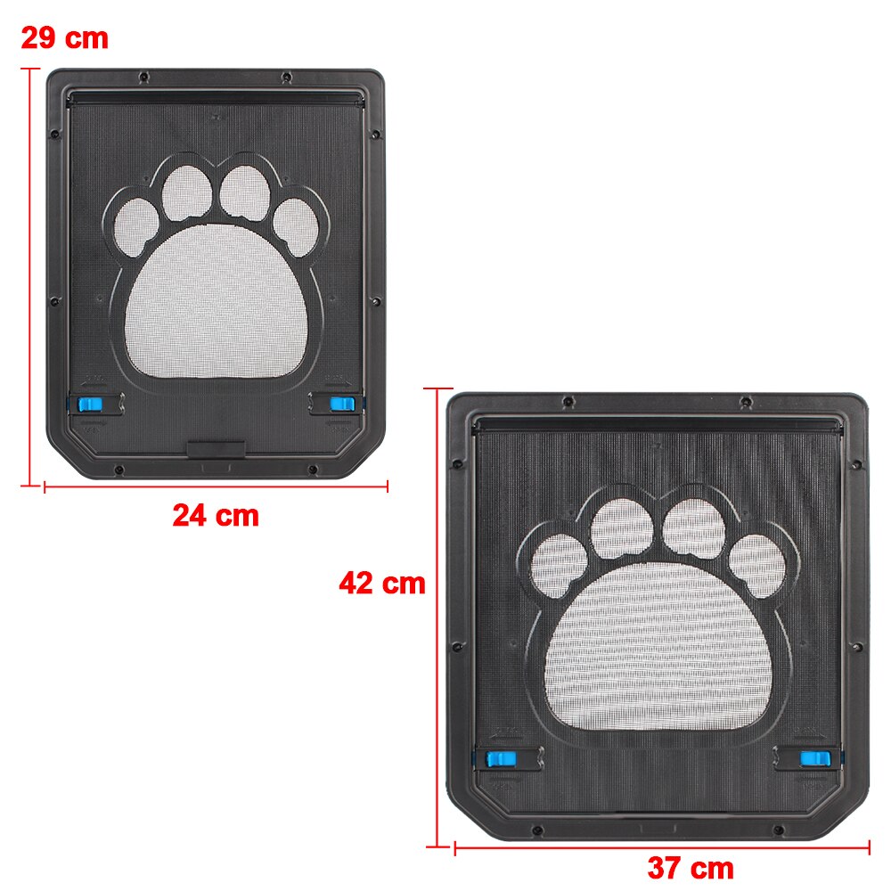 Veilige Outdoor Honden Katten Deur Venster Gate Huisdier Huis Voer Vrij Mode Mooie Tuin Afsluitbare Magnetische Scherm Installeren