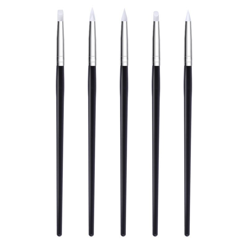 Navolution-pincel de uñas para manicura, brocha de Gel para Nail Art, brocha de Gel para esculpir en polvo líquido acrílico, 15 unids/set por juego