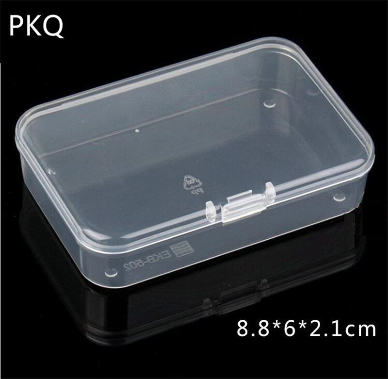 Transparent kunststoff box Lagerung Sammlungen Produkt verpackung box dressing fall Mini Fall Klar Kleine Box 21 Größen: 8.8x6x2.1cm