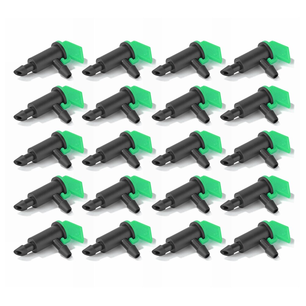 20pcs Removable/Washable Water Dropper Drops Heads Irrigation Sprinkler Sets Saving Watering Irrigation Tool Kits: Green  