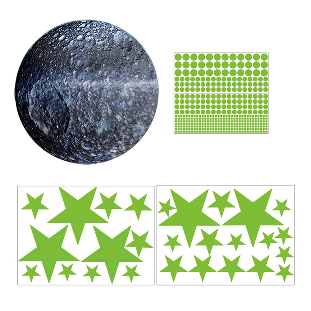 Star Luminous Wall Sticker Home Bedroom Fluorescent Ceiling Decals Fluorescent Decor Wall Stickers In Dark DIY Decals: 2