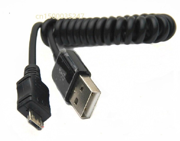 Micro usb Spring charging line Android phone data cable V8 smart phone retractable data cable