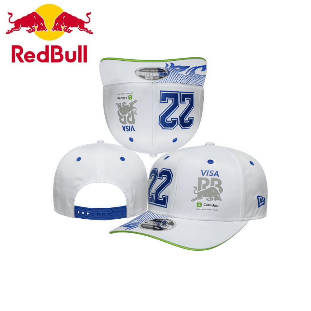 2025 temporada 22 Red Bull Hat VisaCash AppRB Red Bull Racing Hat masculino e feminino verão dobrado Red Bull Baseball Hat