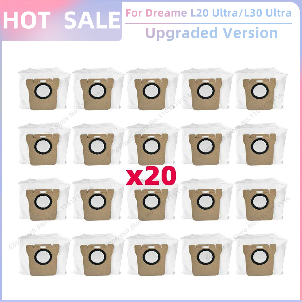 Fit For Dreame L20 Ultra / L20 Ultra Complete RLX41CE / L30 Ultra Parts Main Roller Side Brush Hepa Filter Mop Cloth Dust Bag: Dark Khaki