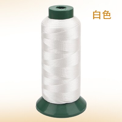 Hilo de nailon para máquina de coser, hilo de seda de cuero ligero de alta resistencia, grueso, para jeans, para sofá doméstico: 420D---white