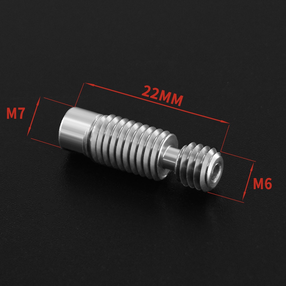 Nuova lega di titanio TC4 a taglio termico V6 di alta qualità per parti della stampante 3D E3D V6 blocco riscaldatore HOTEND filamento 1.75MM liscio