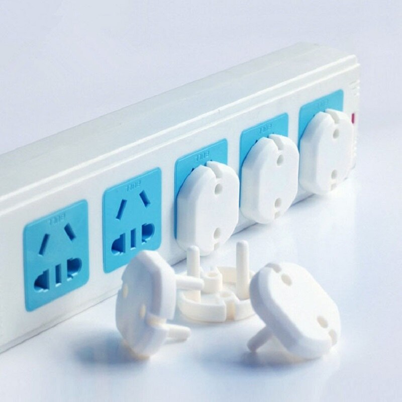 10 Stks/partij Eu 2 Gat Sockets Cover Stekkers Baby Elektrische Bescherming Sockets Outlet Plug Baby Sloten Kinderen Proof Socket