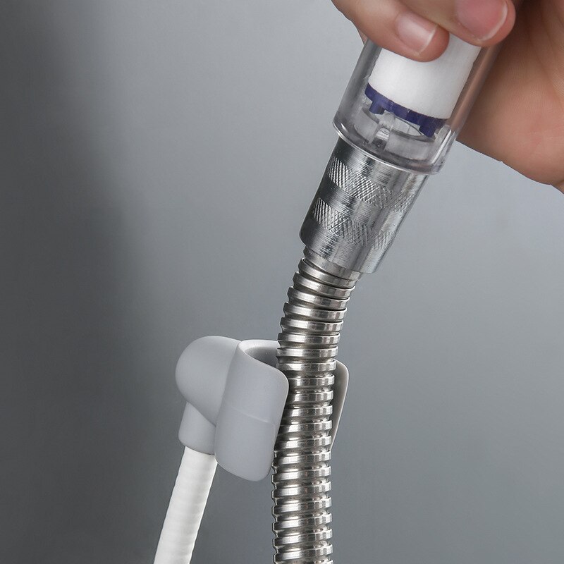 Fissatore senza punzonatura soffione doccia sospeso soffione doccia a pioggia per bambini accessori doccia regolabili per asciugatura fiori a parete per bagno