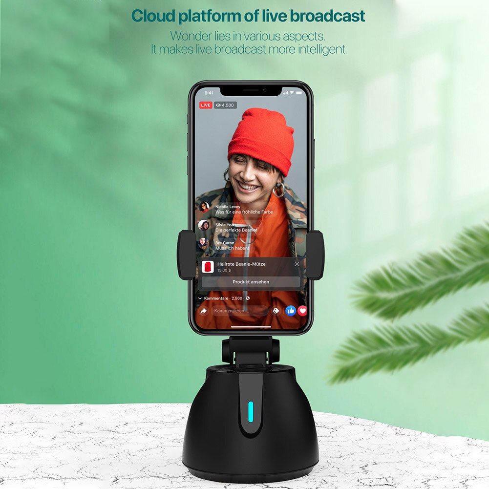 360 graus de rotação ao ar livre auto face rastreamento selfie vara abs para smartphones cardan estabilizador acessórios a pilhas