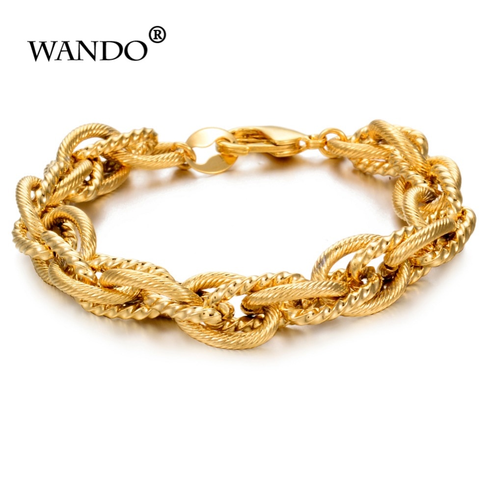 Omme-pulsera de oro para hombre y mujer, brazalete de cadena, joyería, Arabia islámica, Oriente Medio, africanos, B48