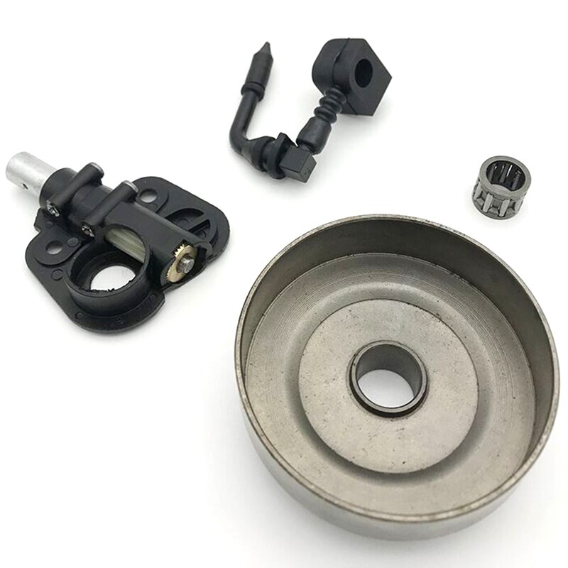 3/8 pouces tambour d'embrayage pignon Kit pompe à huile pour partenaire 350 351 352 370 371 390 420 tronçonneuse pièces de rechange 530047061