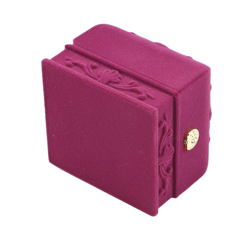 Präglade smyckesfodral för hänge halsband ring örhängen armband paketask smycken arrangör bröllopslådor