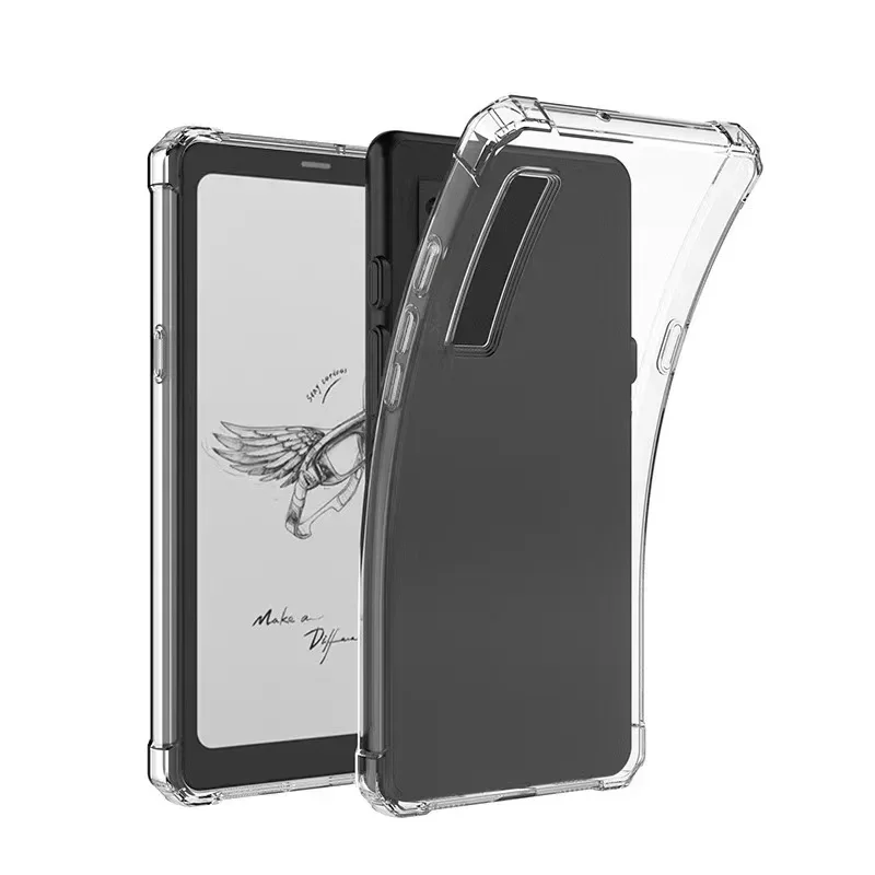 Til funda onyx boox palma 2 6.13 " tpu-deksel kant 3 gjennomsiktig bakdeksel med 4 støtsikre kollisjonsputer