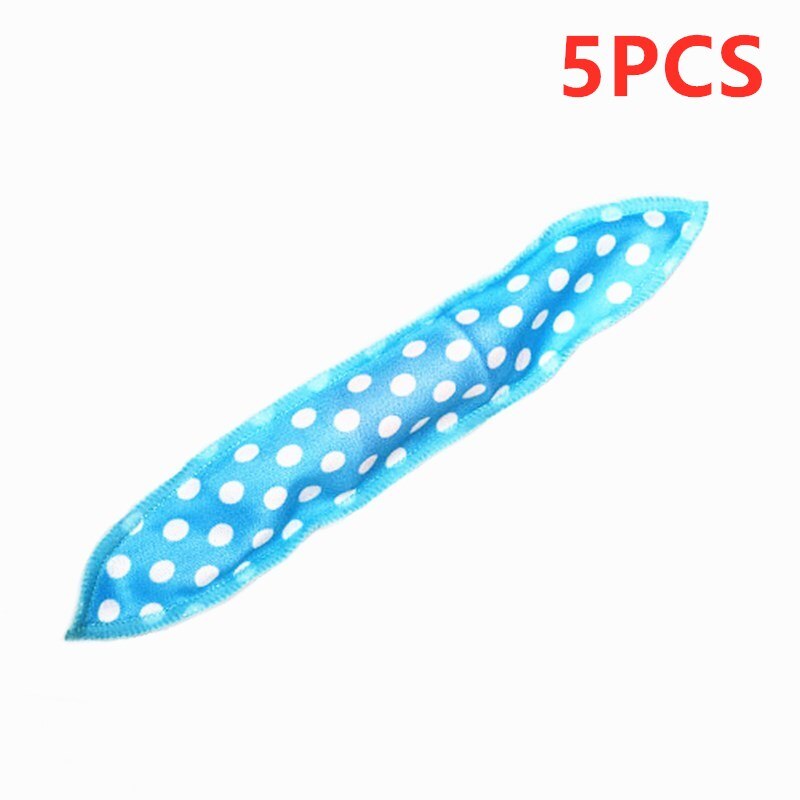 5/10PCS Soft Sleep Pillow Hair Rollers Hair Curlers Set Best Flexible Foam And Sponge Magic Hair Care DIY Hair Styling Tools: 5PCS Blue
