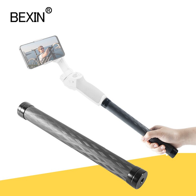 BEXIN carbon fiber extension rod is suitable for SLR camera, mobile phone handheld stabilizer, gimbal, tripod, and long axis rod