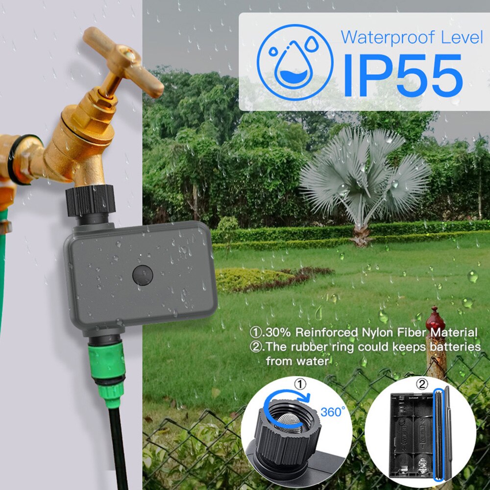 Smart Garden Watering Timer Wifi Automatic Drip Irrigation Controller Smart Water Valve Garden Automatic Watering System