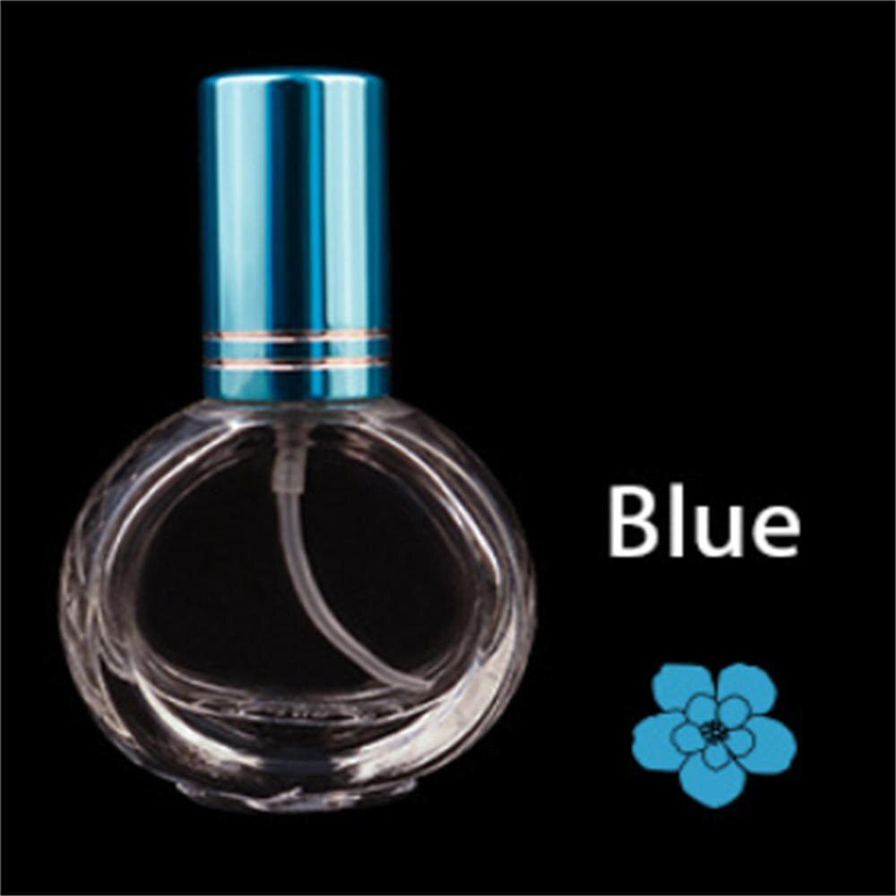5Ml Glazen Fles Met Schaal, lege Parfumflesjes Verstuiver Spray Flessen Draagbare Reizen Cosmetische Container Make Up Gereedschap 1Pcs: 10ML blue