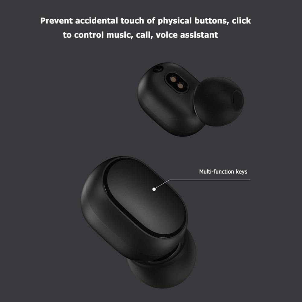 300mah caso de carregamento com usb cabletws fones para xiaomi redmi redmi airdots fone de ouvido sem fio caixa carregamento compartimento