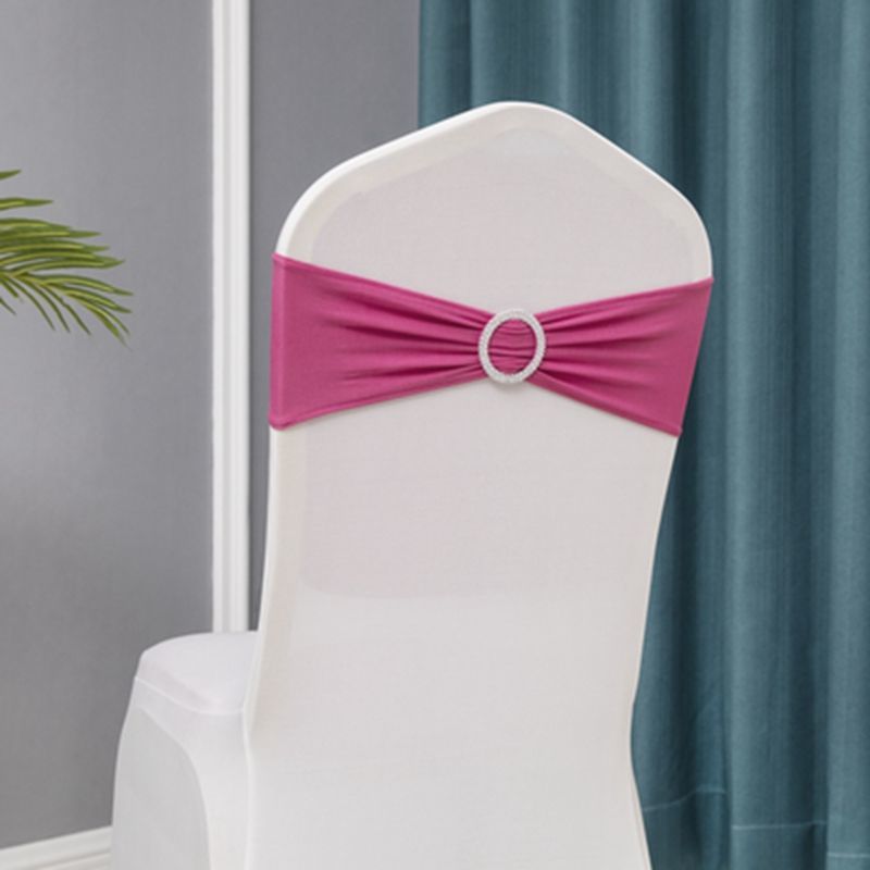 10Pcs Leuke Elastische Spandex Stoel Bow Sash Stretch Lycra Stoel Sjerp Band Met Hart Gesp Voor Banket Hotel Bruiloft decoratie