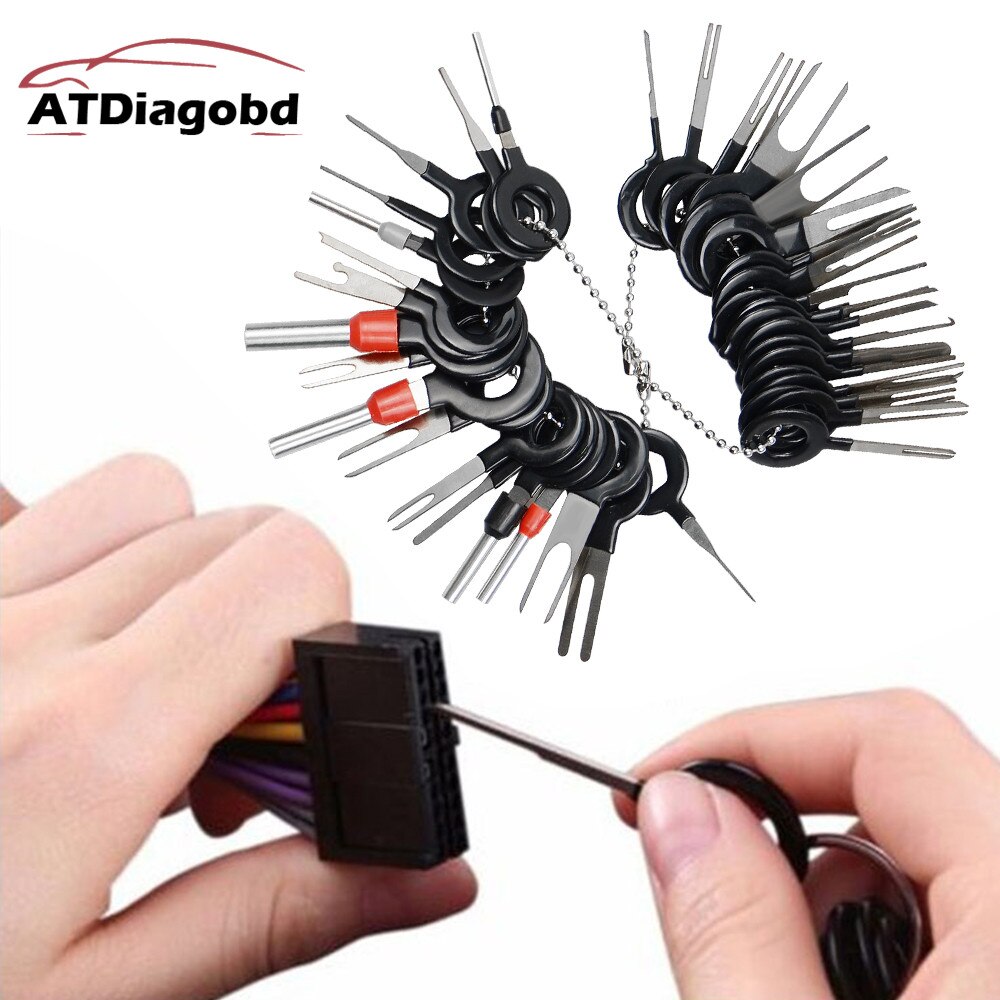 The Newly 38pcs Car Terminal Removal Tool Wire Plug Connector Extractor Puller Release Pin Extractor Kit For CarPlug Repair Tool