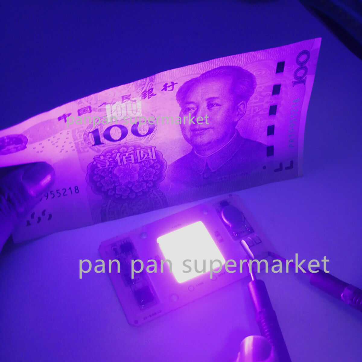 50W 220V COB UV 395nm Ultra violeta púrpura LED luz hidroponice DOB AC LED COB