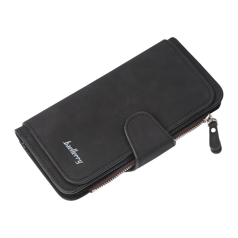 Women Wallets Long Wallet Female Purse Pu Leather Wallets Big Capacity Ladies Coin Purses Phone Clutch WWS046-1: Black