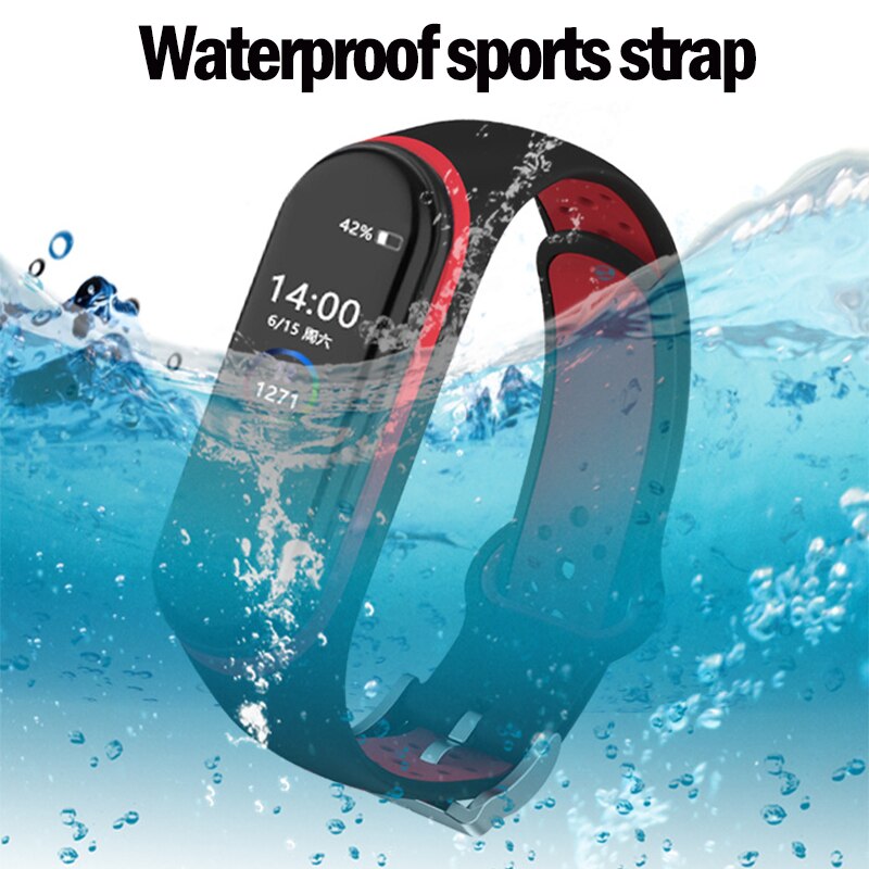 Pulsera para Xiaomi Mi banda 5 4 3 Correa deportiva de reloj de la correa de muñeca de silicona reemplazo correa para Xiaomi Miband gota 5 Band4 3 NFC